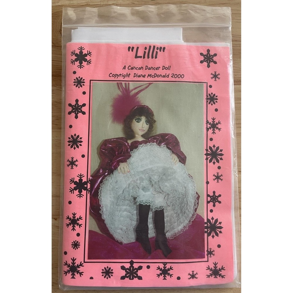 LILLI ~ A 19" Cancan Dancer Doll Pattern By Diane McDonald